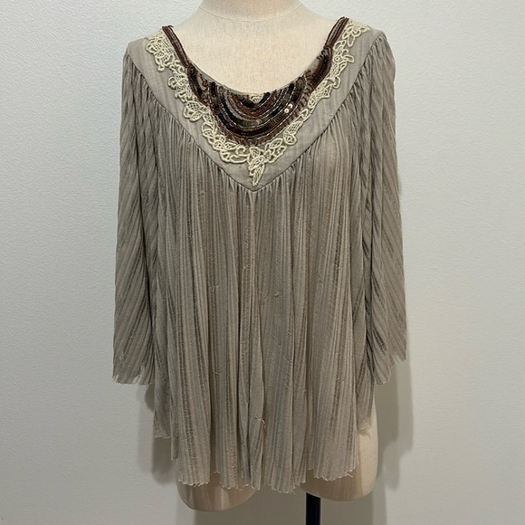 Free People Star Gazer Poncho Top - M - Picture 2 of 10